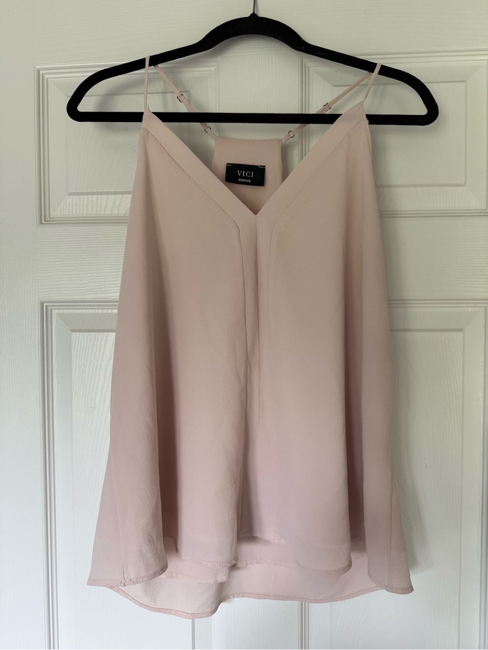 Vici Blush Pink Spaghetti Strap V-Neck Camisole